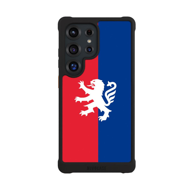 Galaxy S25 Ultra NIVOmax OL Lion rouge et bleu