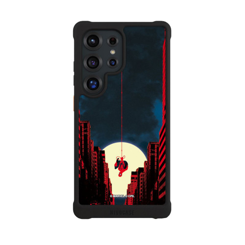 Samsung Galaxy S25 Ultra NIVOmax Spider-Man Marvel between Skyscrapers