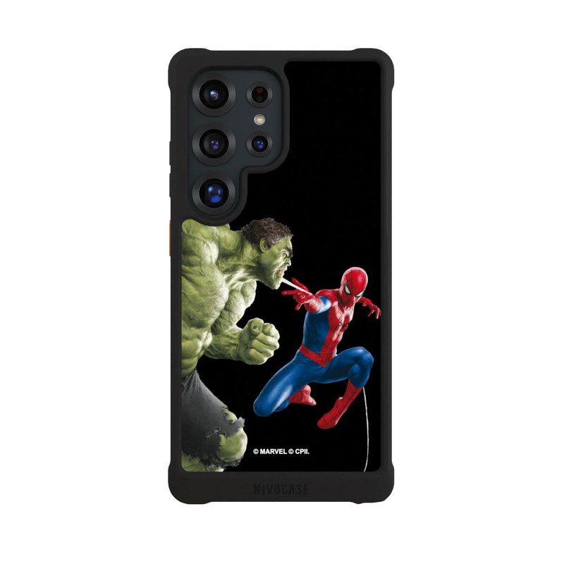Galaxy S25 Ultra NIVOmax Spider-Man und Hulk