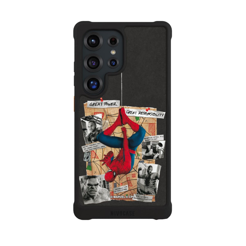 Galaxy S25 Ultra NIVOmax Spider-Man Tableau d'enquête