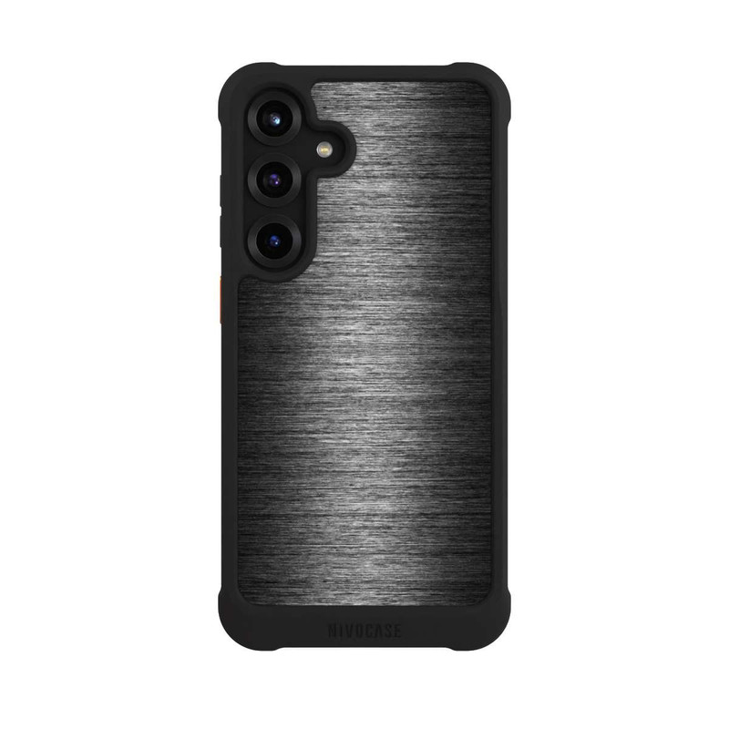 Galaxy S25 + NIVOmax Metal Look - Anthrazit