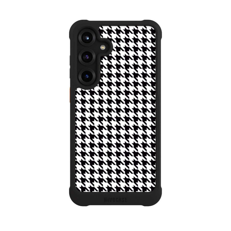 Galaxy S25 + NIVOmax Houndstooth black-white