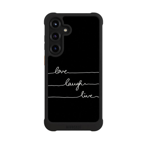 Samsung Galaxy S25+  NIVOmax Love Laugh Live weiß/schwarz