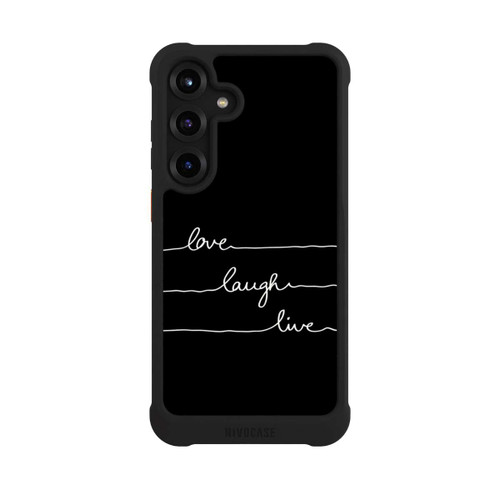 Samsung Galaxy S25+  NIVOmax Love Laugh Live white/black