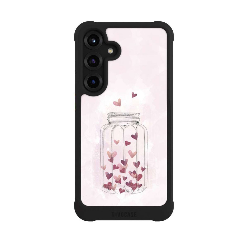 Galaxy S25 + NIVOmax Herzen im Glas