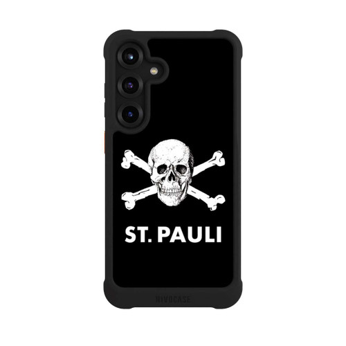 Samsung Galaxy S25+  NIVOmax FC St.Pauli WhiteSkull