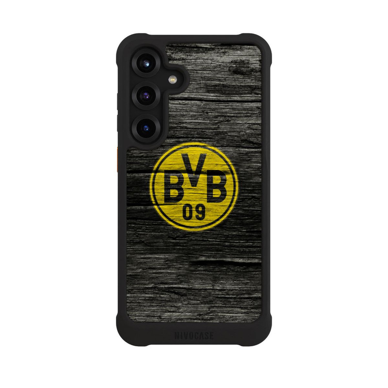 Galaxy S25 + NIVOmax BVB Holzoptik