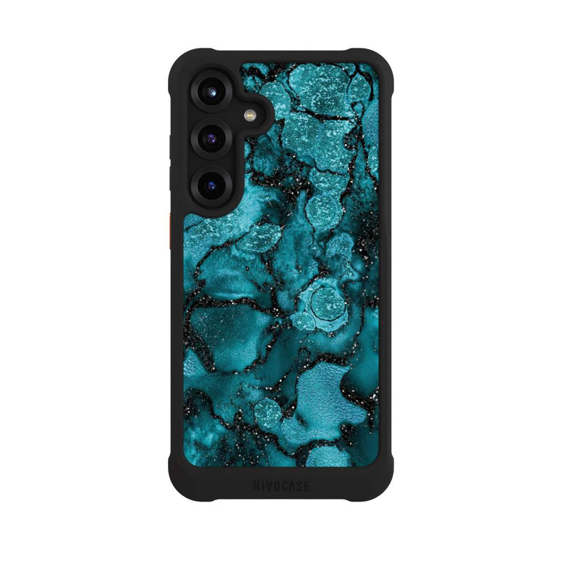 Galaxy S25 + NIVOmax Paillettes Bleues
