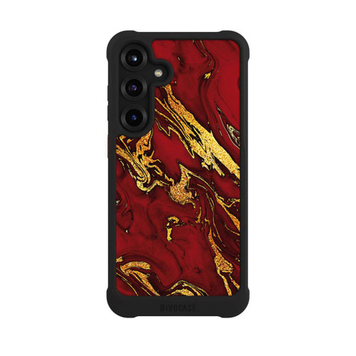 Samsung Galaxy S25+  NIVOmax Red Gold Marble Look