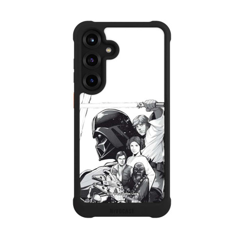 Samsung Galaxy S25+  NIVOmax Personnages StarWars - Noir et Blanc