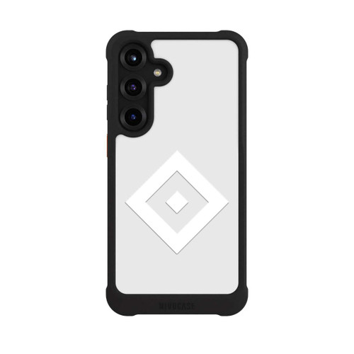 Samsung Galaxy S25+  NIVOmax Rauten Logo auf HSV Grau