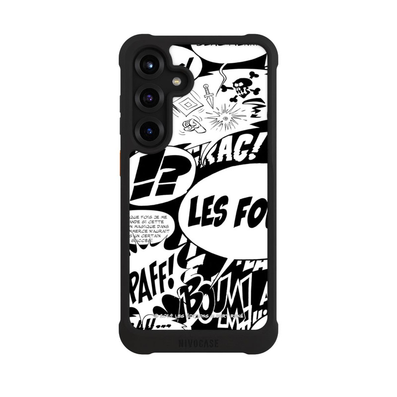 Galaxy S25 + NIVOmax Sprechblasen Asterix Schwarz