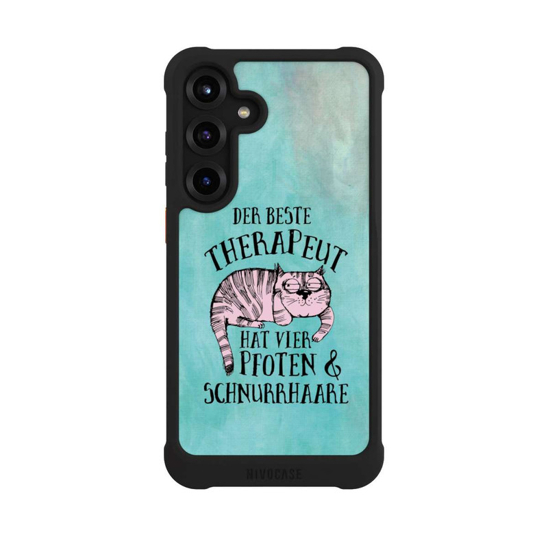 Galaxy S25 + NIVOmax Katze Therapeut