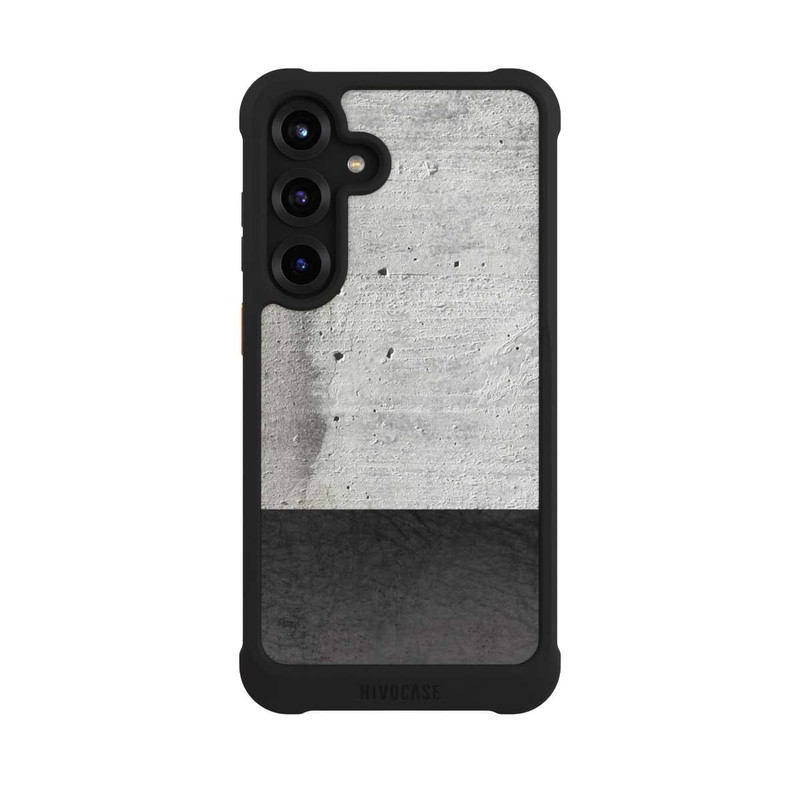 Galaxy S25 + NIVOmax Leder und Beton