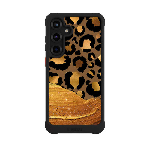 Samsung Galaxy S25+  NIVOmax Dark Golden Leopard Glitterlook