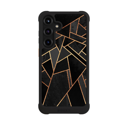 Samsung Galaxy S25+  NIVOmax Schwarze Nacht Gold Druck