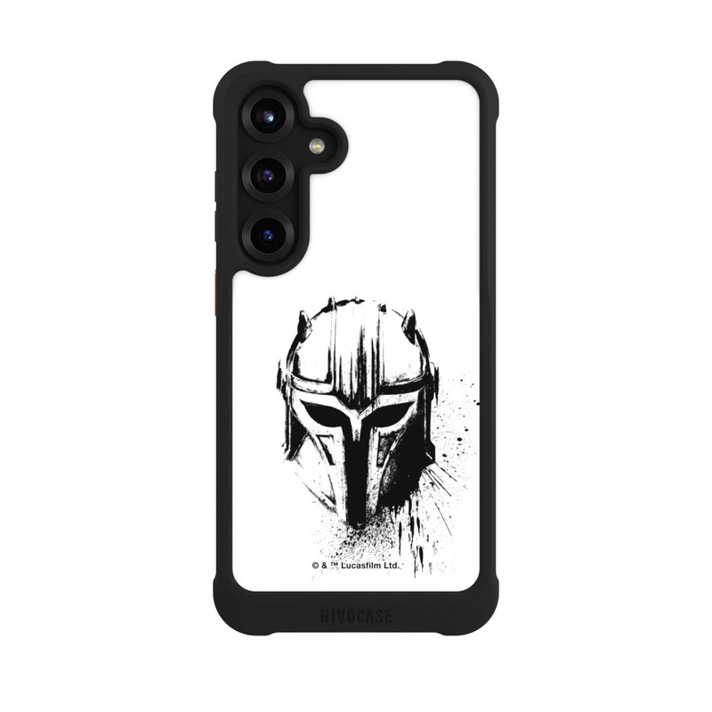 Galaxy S25 + NIVOmax Armorer Schwarz und Weiß