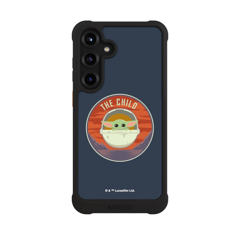 Galaxy S25 + NIVOmax The Child Badge Blue