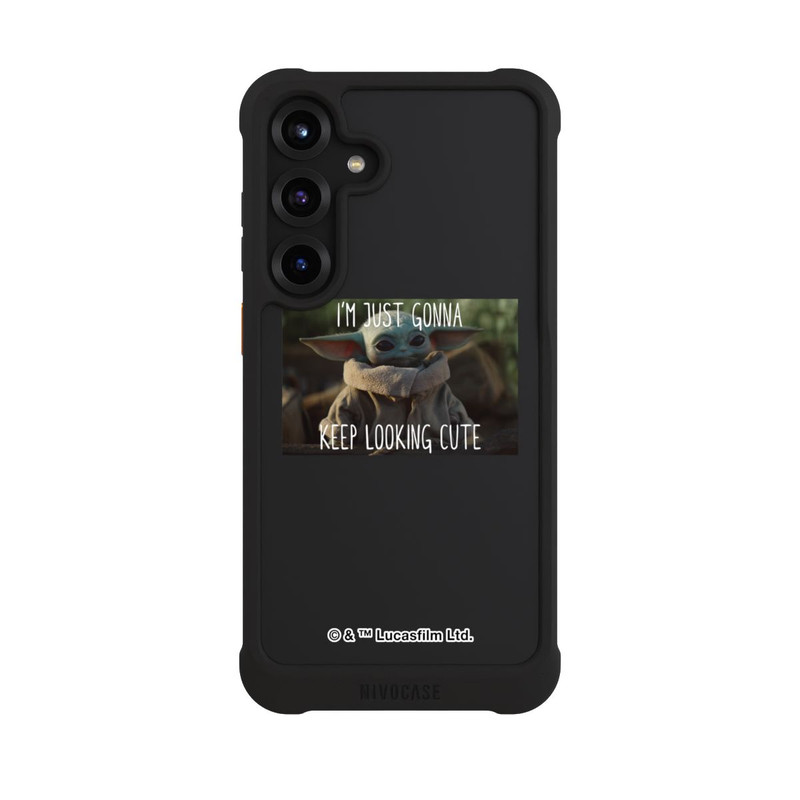 Galaxy S25 + NIVOmax Star Wars The Child Cute Transparent