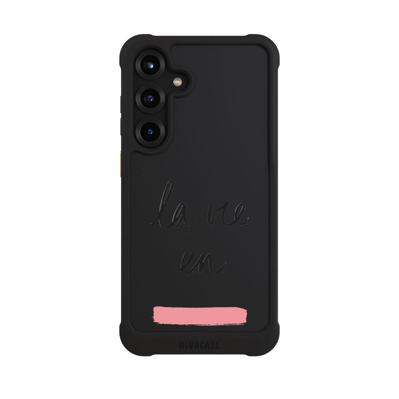 Galaxy S25 + NIVOmax La vie en Rosa Transparent