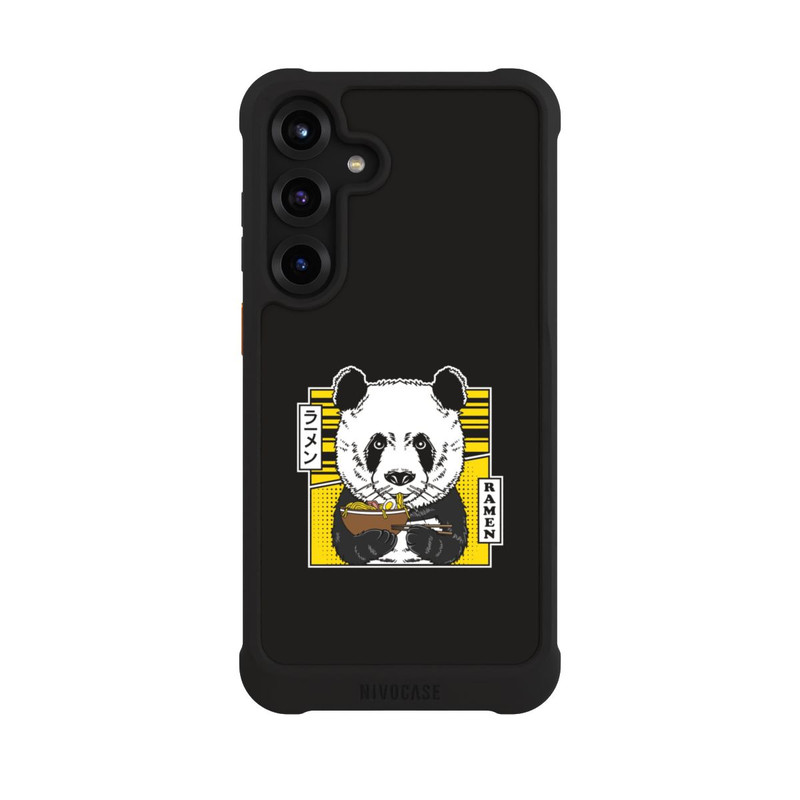 Galaxy S25 + NIVOmax Panda und Ramensuppe