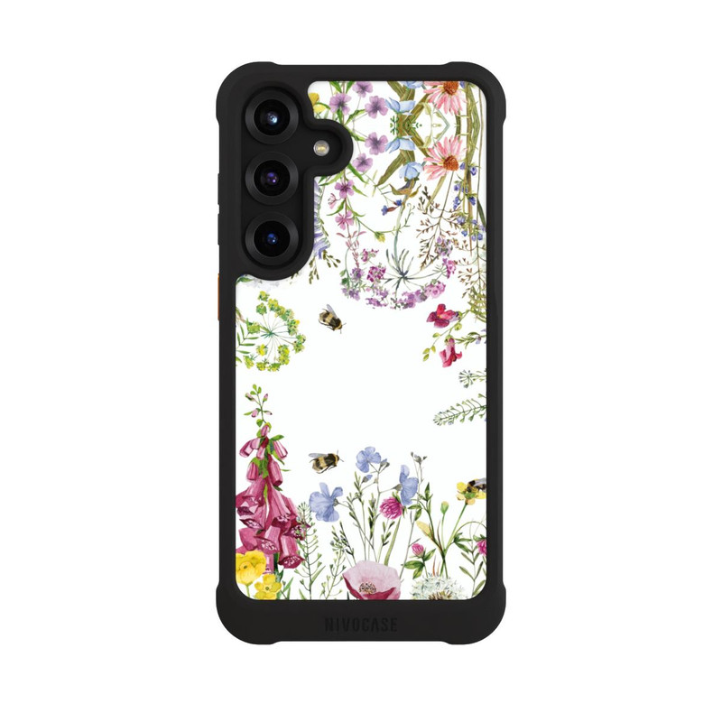 Galaxy S25 + NIVOmax Cadre de fleurs sauvages des prés d'été