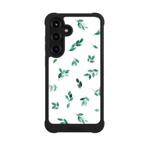 Samsung Galaxy S25+  NIVOmax Feuilles d'automne Eucalyptus vert