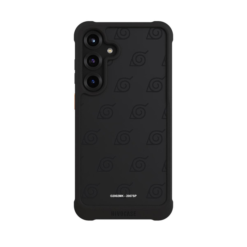 Galaxy S25 + NIVOmax Black Konoha Pattern Transparant