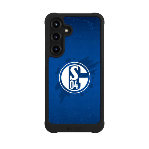 Samsung Galaxy S25+  NIVOmax Schalke 04 Farbe Fleck Blau