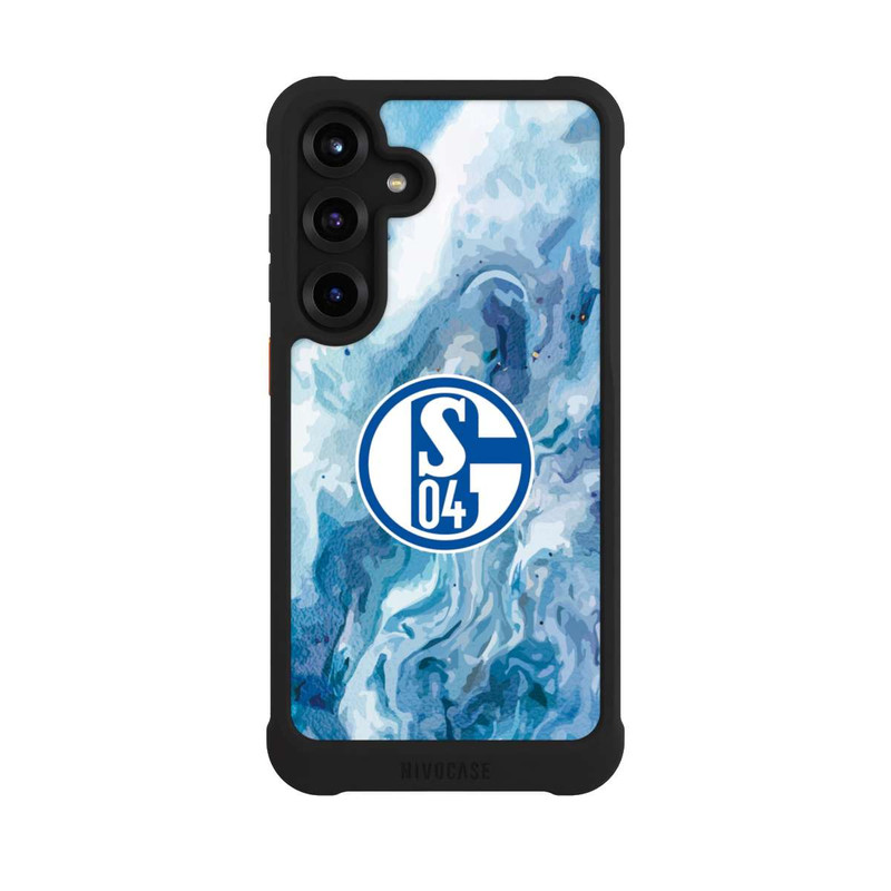 Galaxy S25 + NIVOmax Schalke 04 Flüssig Blau