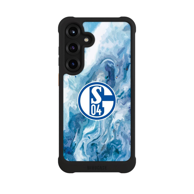 Galaxy S25 + NIVOmax Schalke 04 Flüssig Blau