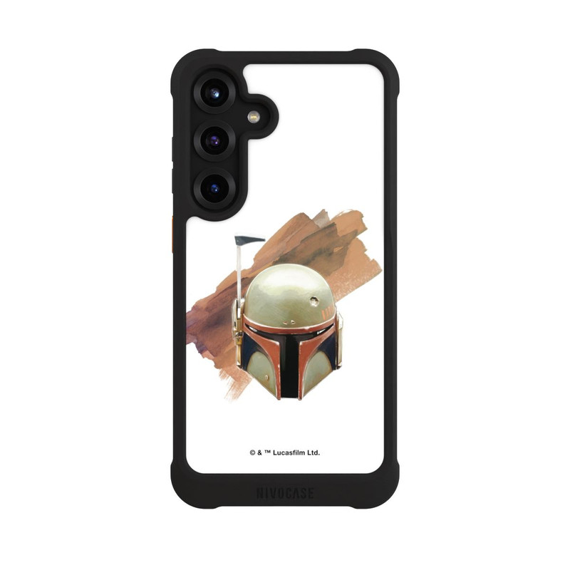 Galaxy S25 + NIVOmax Boba Fett Helmet White