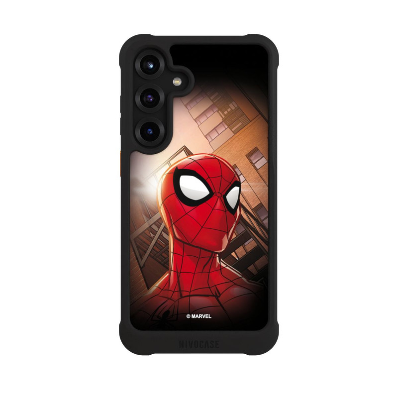 Galaxy S25 + NIVOmax Spider-Man City
