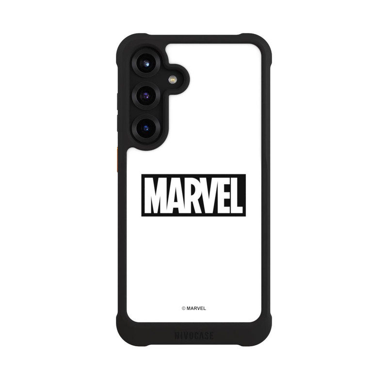 Galaxy S25 + NIVOmax Marvel Logo White