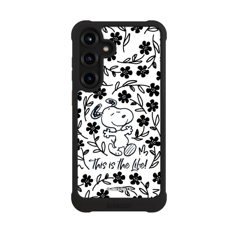 Galaxy S25 + NIVOmax Snoopy Black and White This Is The Life