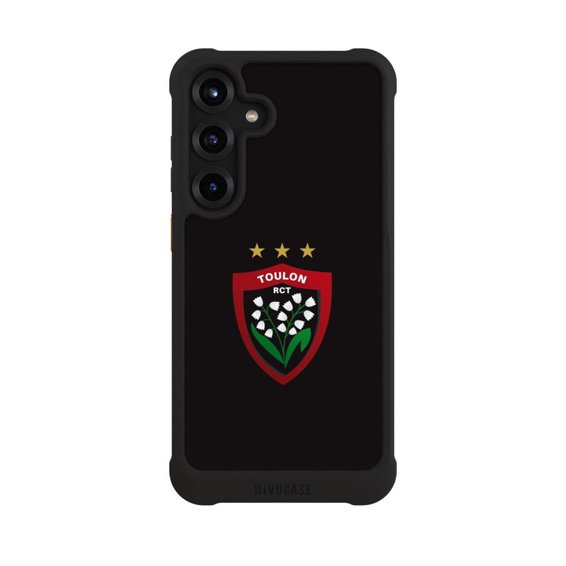 Galaxy S25 + NIVOmax RC Toulonnais Logo Schwarz