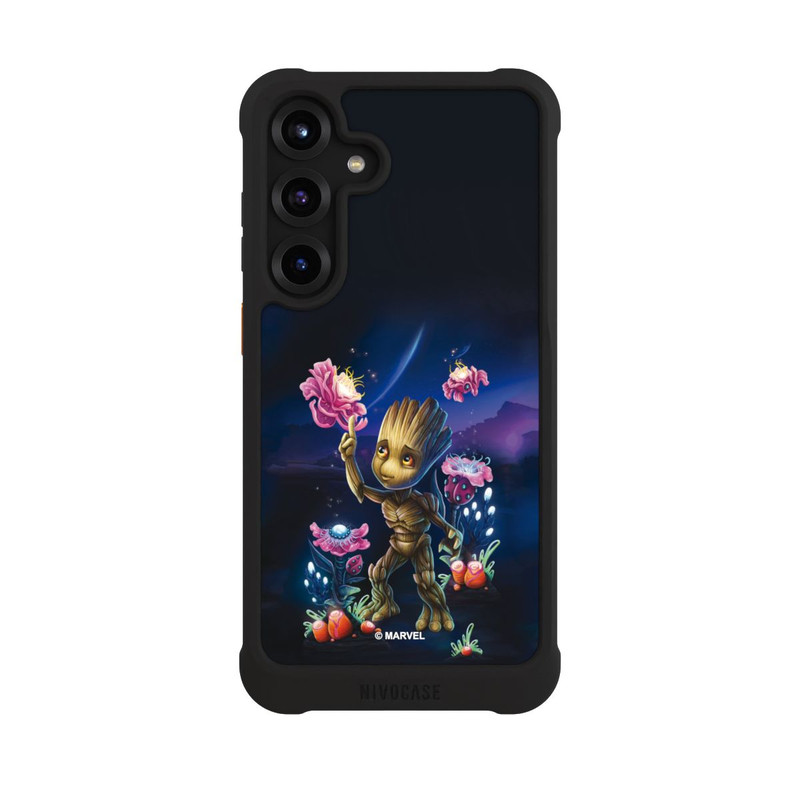 Galaxy S25 + NIVOmax Baby Groot Fleurs
