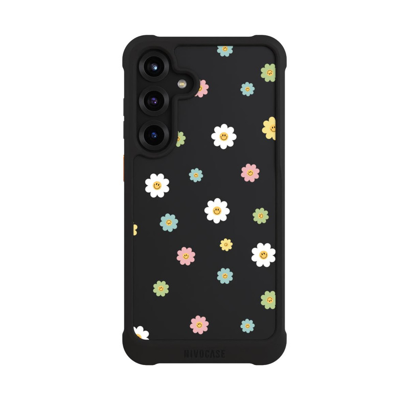 Galaxy S25 + NIVOmax Flower Power klein transparent