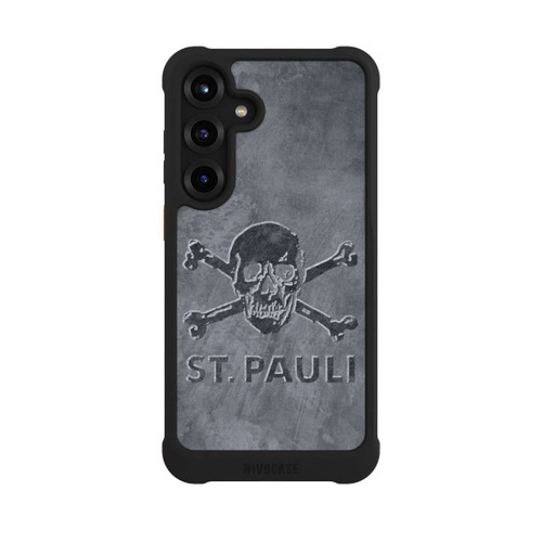 Samsung Galaxy S25+  NIVOmax FC St. Pauli Grau Beton
