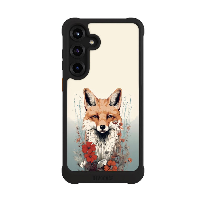 Galaxy S25 + NIVOmax  Fox with Flowers