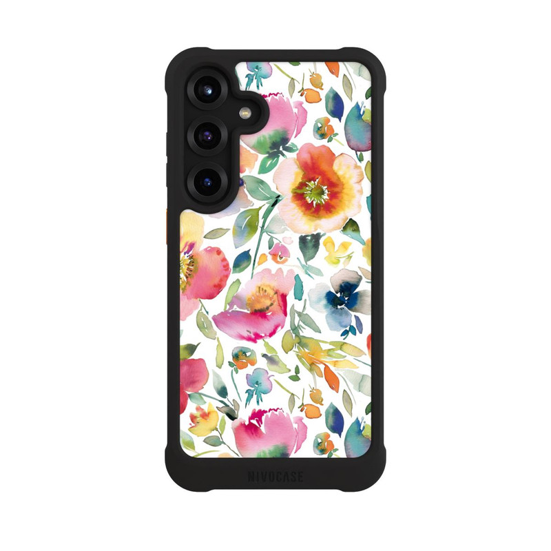 Galaxy S25 + NIVOmax Psychedelic Poppies Multicolor