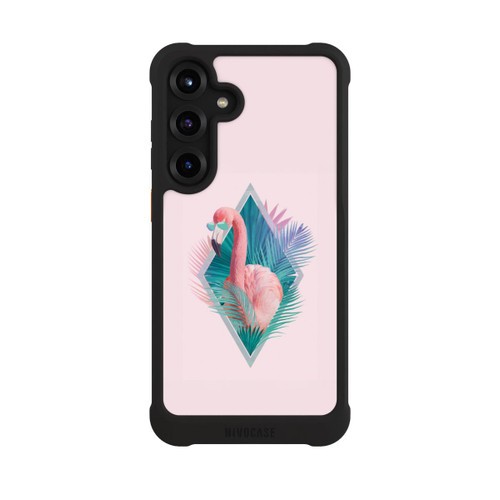 Samsung Galaxy S25+  NIVOmax Tropische Pflanzen Flamingo
