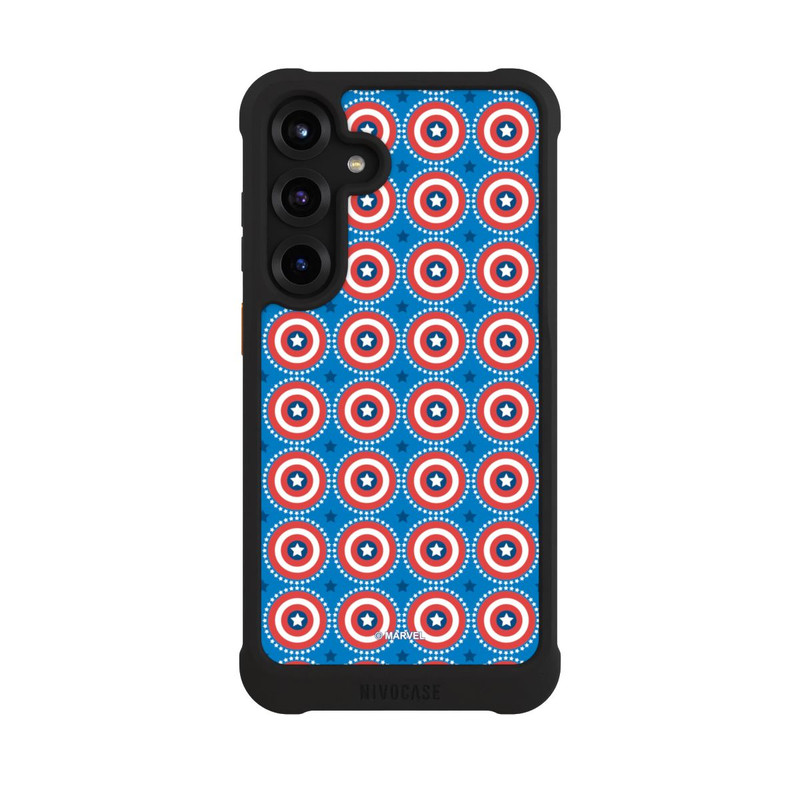 Galaxy S25 + NIVOmax Captain American Shield Pattern