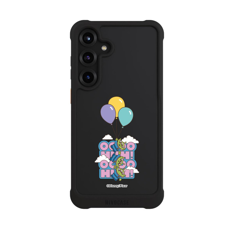 Galaxy S25 + NIVOmax Toy Story Aliens Balloons OOOOHHH Transparent
