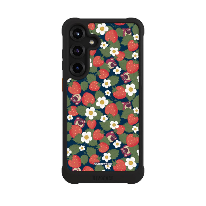 Galaxy S25 + NIVOmax Lotso Toy Story Strawberry Flower Pattern