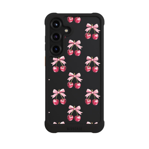 Samsung Galaxy S25+  NIVOmax Cherry Bow Pattern Transparent with AI