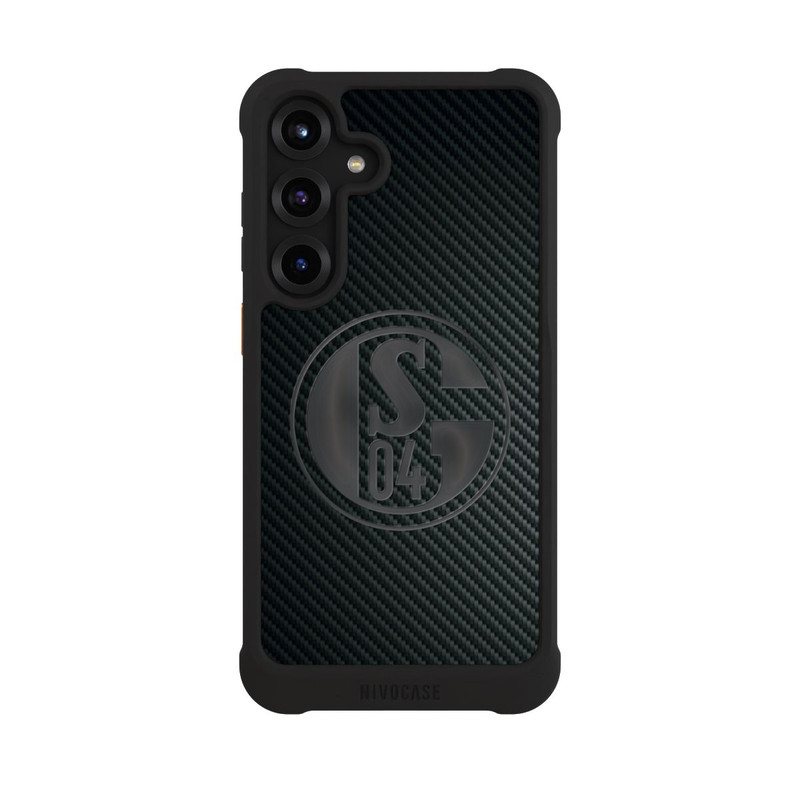 Galaxy S25 + NIVOmax Schalke 04 Carbon Look
