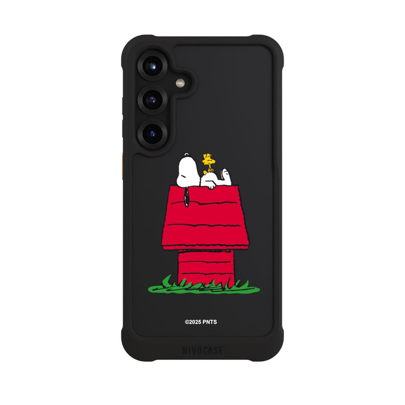 Galaxy S25 + NIVOmax Snoopy and Woodstock Classic transparent