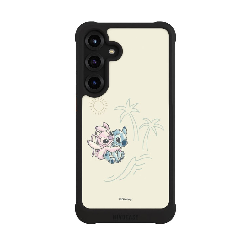 Galaxy S25 + NIVOmax Stitch And Angel Beach Cuddles