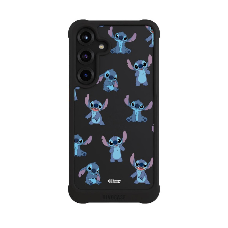 Galaxy S25 + NIVOmax Stitch Faces Pattern Transparent